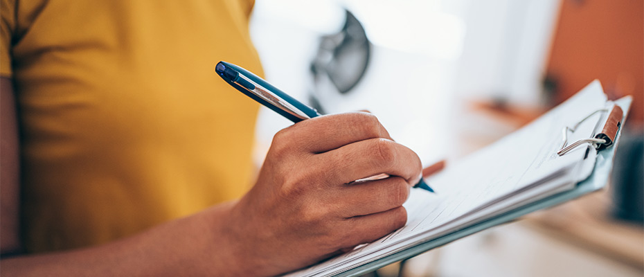 Filling out form on clipboard