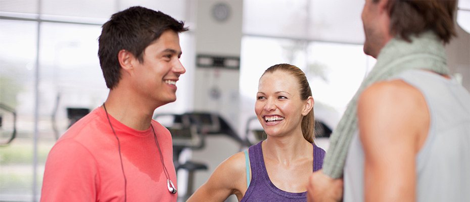 Three friends at Fitness Pointe